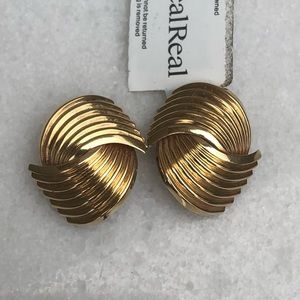 Tiffany & Co 14k Solid Gold Clip On Earrings 12.9g
